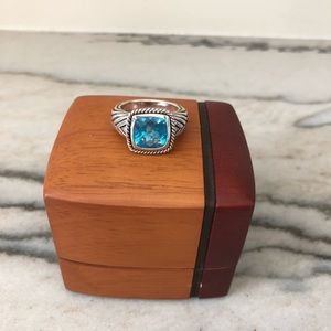 NWOT Andrea Candela size 7.5  Blue Topaz Ring